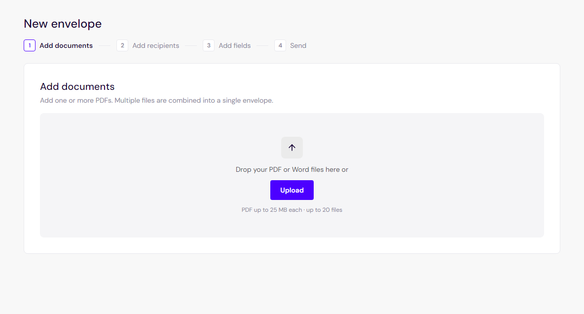 The upload step in Siggy